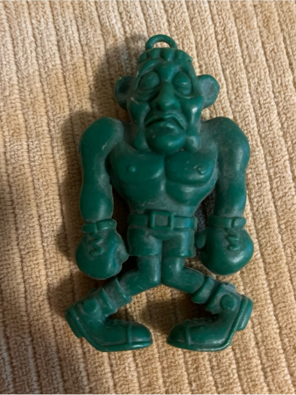 Vintage Brabo Parafools 70s Mobster boxer Toy Figure  Hong Kong Green nutty mads